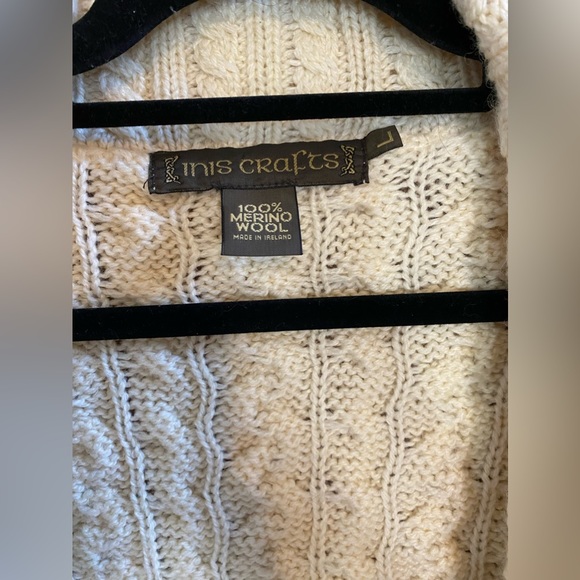 Inis Crafts Sweater 100% Wool - Picture 2 of 3